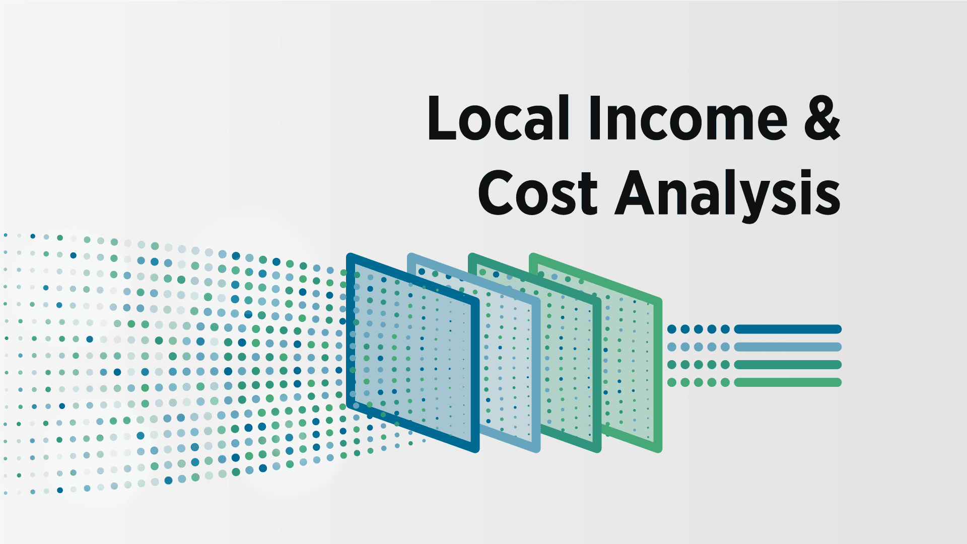 Understanding the Local Income and Cost Analysis Tool 